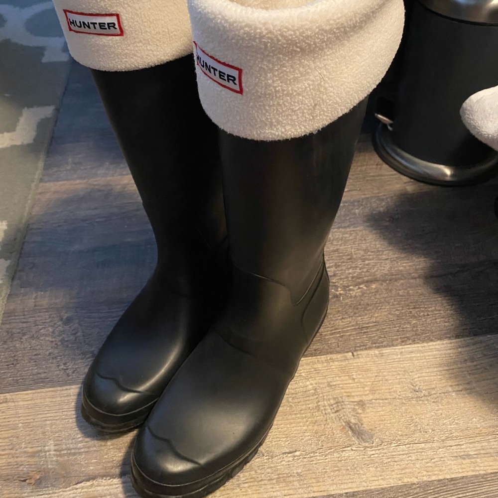 Hunter Tall Women’s boots with sock inserts